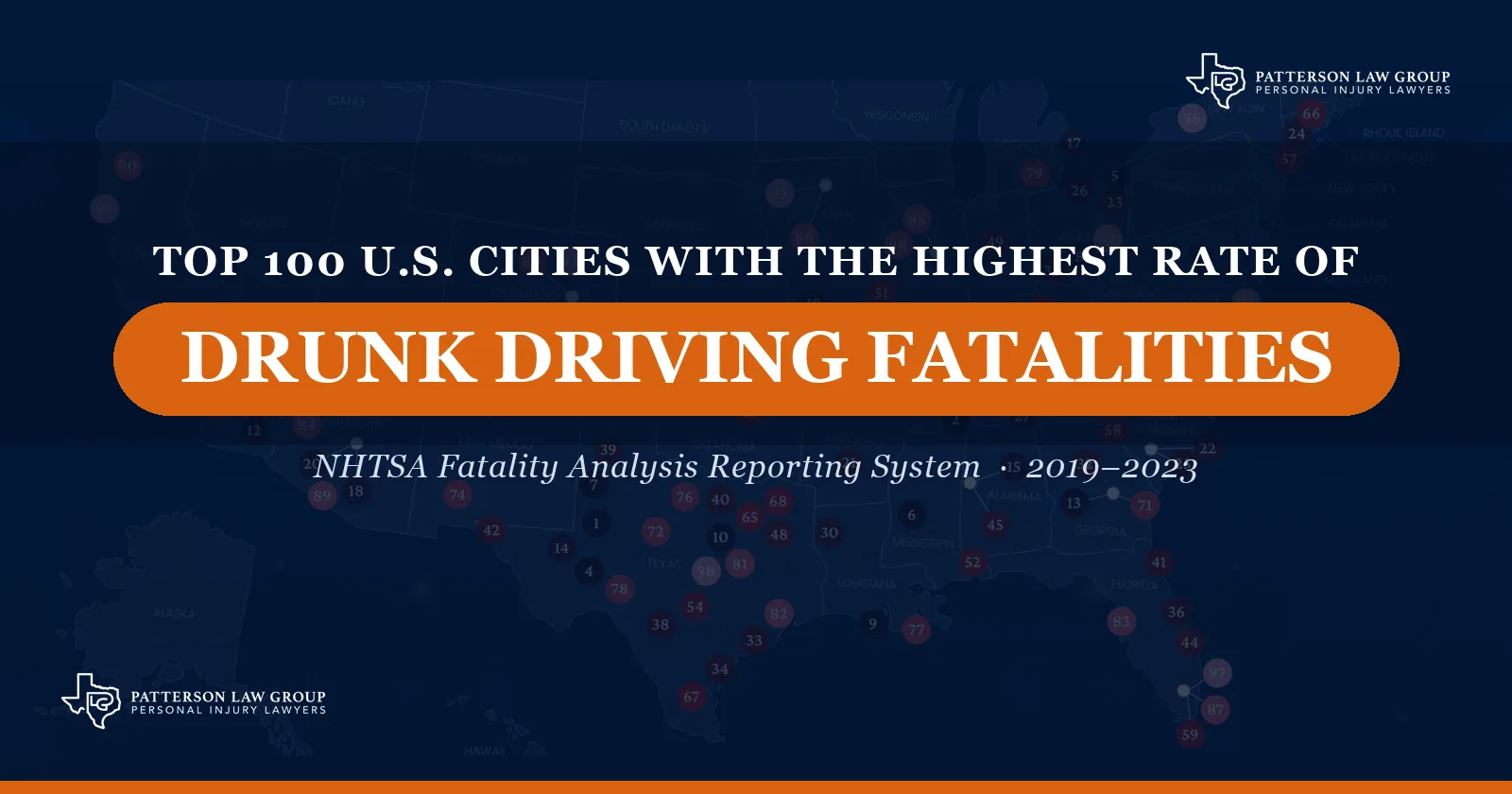 U.S. Cities with the Highest Rate of Fatal Drunk Driving Accidents