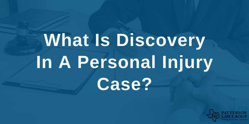 Discovery phase in a personal injury case