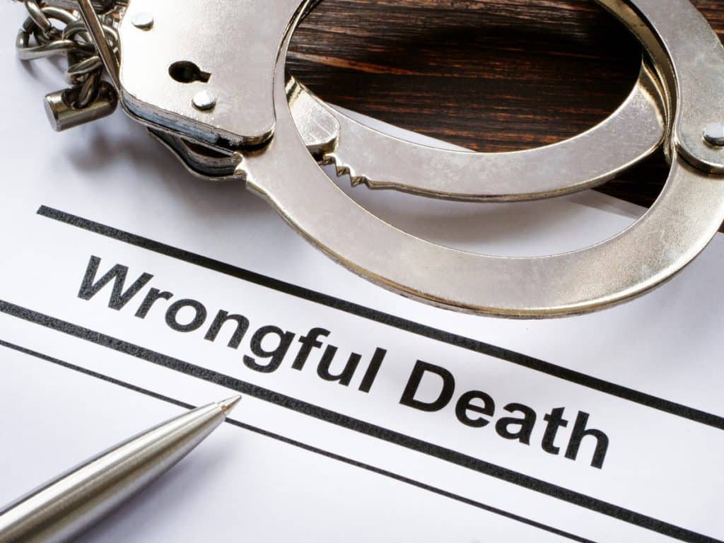 Documents about Wrongful death and handcuffs.